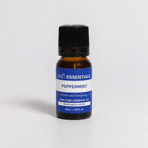 Peppermint Essential Oil 10mL bottle, front view