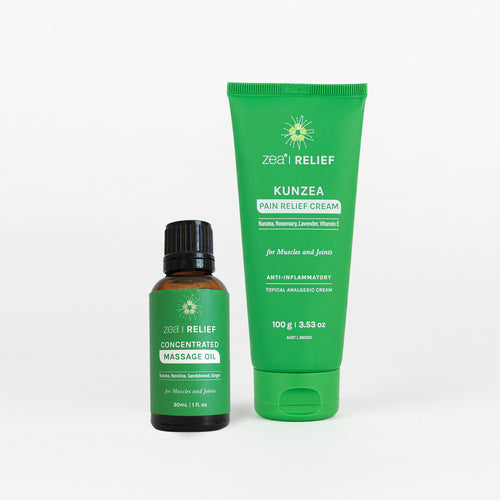 Concentrated Combo - Extra Strength Kunzea Cream and Massage Oil - Large (100g)