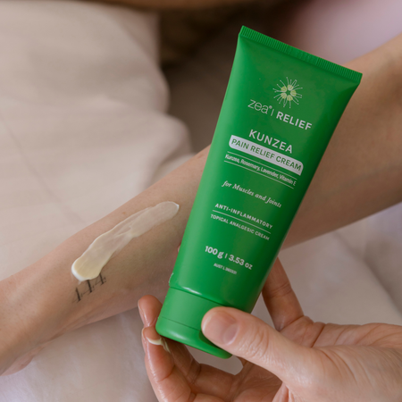 Kunzea Pain Relief Cream, in use