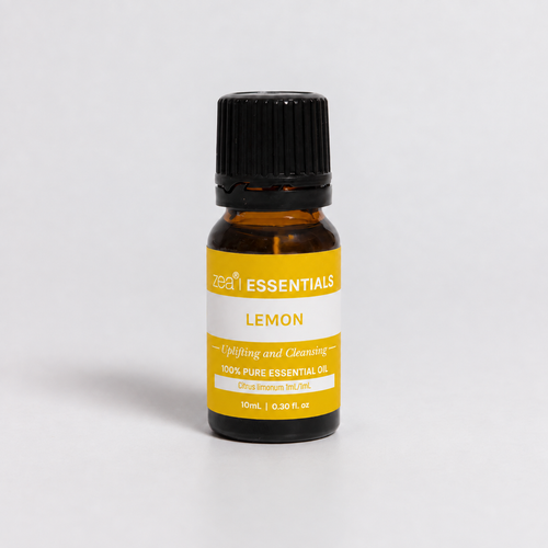 Lemon Essential Oil 10mL bottle, front view