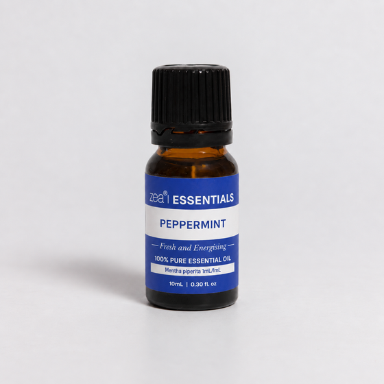 Peppermint Essential Oil 10mL bottle, front view